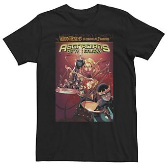 Big & Tall Marvel Comixology Asgardians Of The Galaxy Comic Book Cover Tee