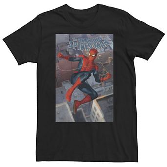 Big & Tall Marvel Comixology Spider-Man Aunt May In Danger Comic Cover Tee