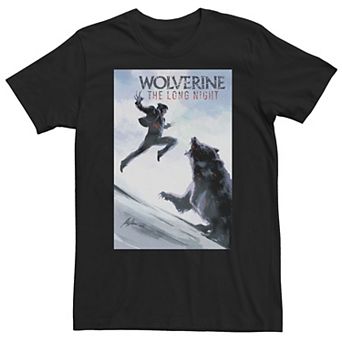 Big & Tall Marvel Comixology Wolverine Long Nights Comic Book Cover Tee