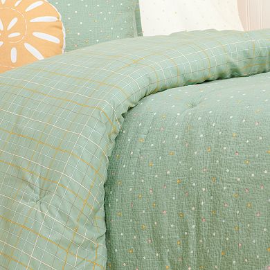 Little Co. By Lauren Conrad Green Polka-Dot Comforter Set
