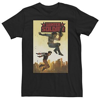 Big & Tall Marvel Comixology Winter Soldier 3 Of 5 Comic Book Cover Tee