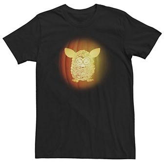 Big & Tall Furby Pumpkin Glwing Carving Tee