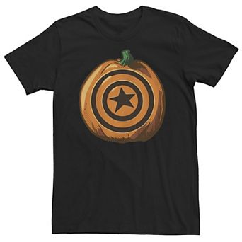 Big & Tall Marvel Captain America Halloween Pumpkin Tee