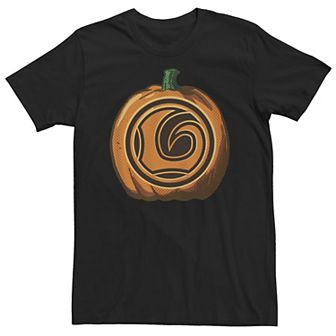 Big & Tall Marvel Loki Symbol Halloween Pumpkin Tee