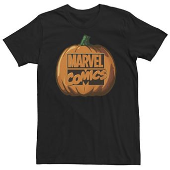 Big & Tall Marvel Comics Logo Halloween Pumpkin Tee