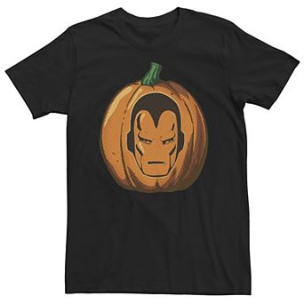 Big & Tall Marvel Avengers Iron Man Halloween Pumpkin Tee