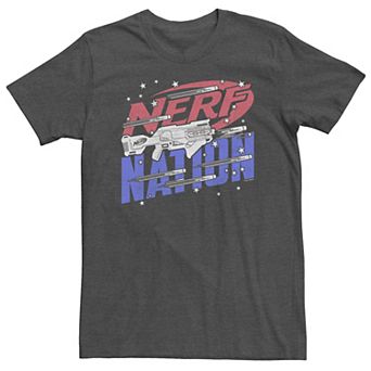 Big & Tall Nerf Nation Americana Blaster Tee