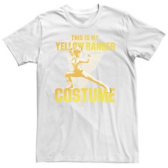 Big & Tall Power Rangers This Is My Yellow Ranger Costume Tee