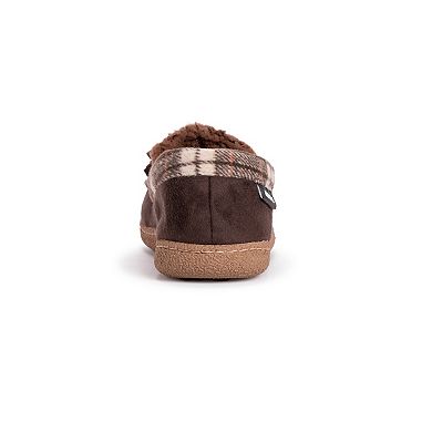 MUK LUKS Tanver Plaid Men's Moccasin Slippers