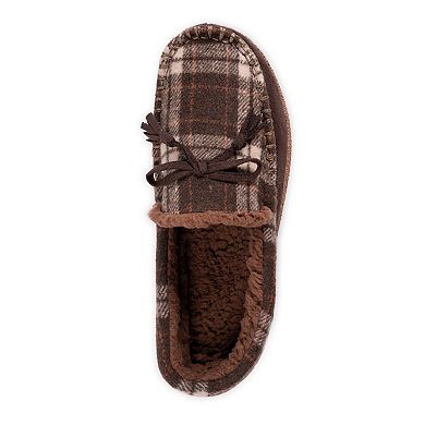 MUK LUKS Tanver Plaid Men's Moccasin Slippers