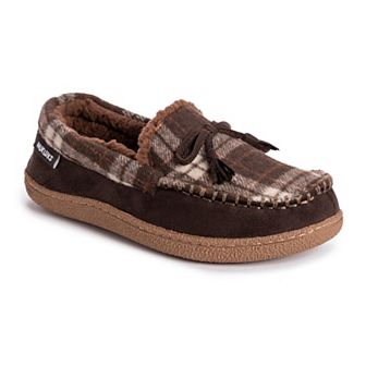 MUK LUKS Tanver Plaid Men's Moccasin Slippers