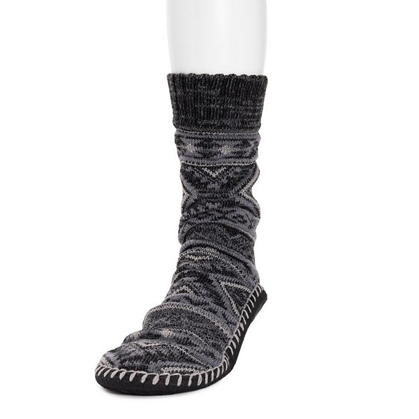 Muk luks store men's slipper booties