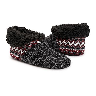 Men's MUK LUKS Foldover Sherpa Boot Slippers