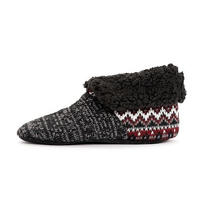 Men's MUK LUKS Foldover Sherpa Boot Slippers