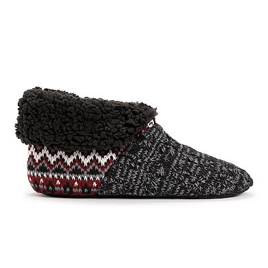 Men's MUK LUKS Foldover Sherpa Boot Slippers