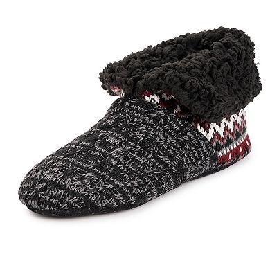 Men's MUK LUKS Foldover Sherpa Boot Slippers