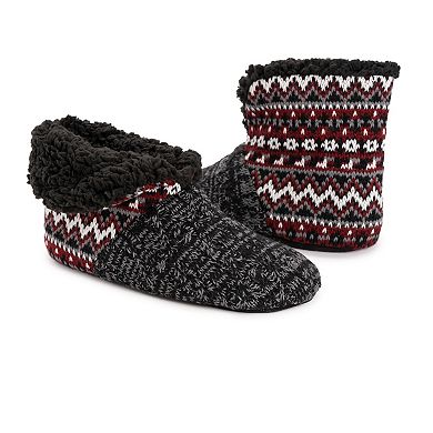 Men's MUK LUKS Foldover Sherpa Boot Slippers