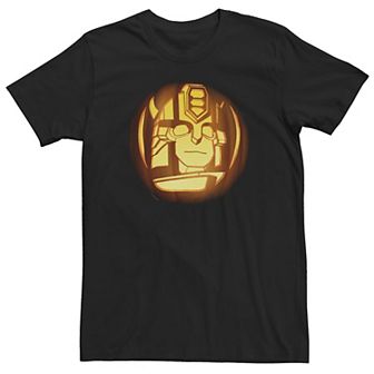Big & Tall Transformers Halloween Bumblebee Pumpkin Tee
