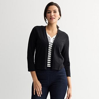 Women's Croft & Barrow® Open Front Cardigan