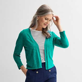 Women's Croft & Barrow® Open Front Cardigan