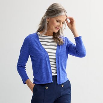 Women's Croft & Barrow® Open Front Cardigan