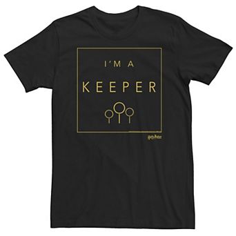 Big & Tall Harry Potter Quidditch "I'm A Keeper" Tee