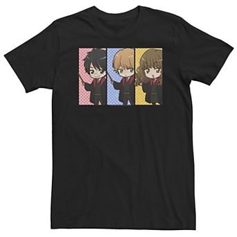 Big & Tall Harry Potter Hermione Granger Ron Weasley Anime Panel Tee