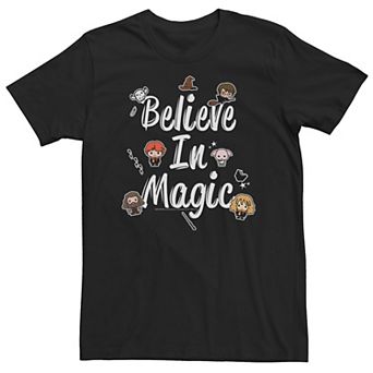 Big & Tall Harry Potter "Believe In Magic" Cartoon Text Tee