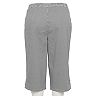 Plus Size Croft & Barrow® Classic 17" Pull-On Skimmer Pants
