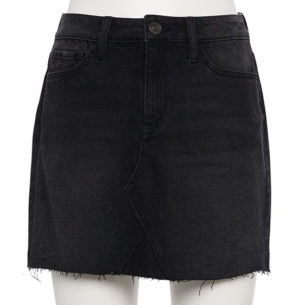 Black jean skirt outlet kohls