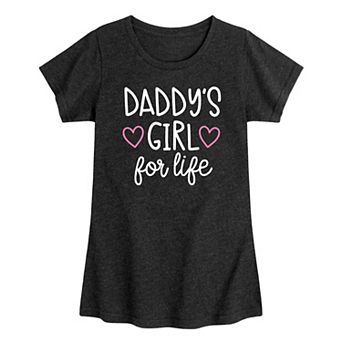 Girls 7-16 Daddy's Girl For Life Graphic Tee