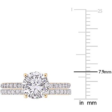 Stella Grace 10k Gold Lab-Created White Sapphire Engagement Ring Set