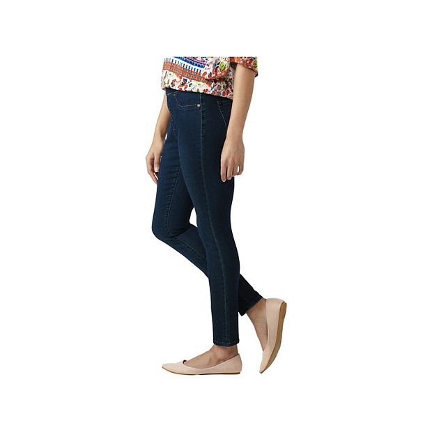 DressBarn Women's Westport Signature High Rise Pull On Jegging Jean with  Hidden Tummy Solution