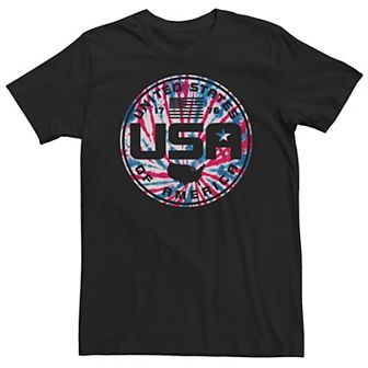 Big & Tall Americana United States Of America 1776 Tie-Dye Tee