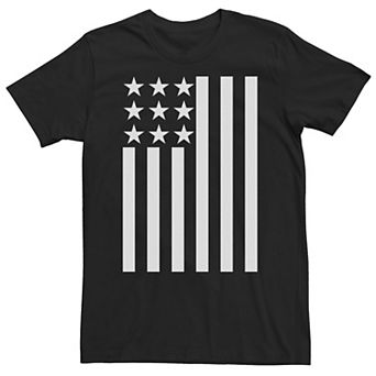 Big & Tall Fifth Sun Black & White American Flag Tee