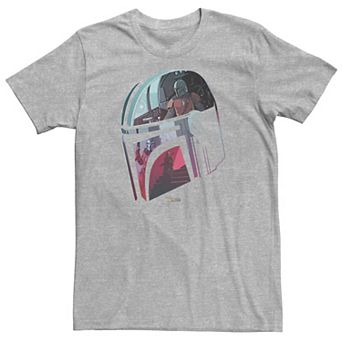 Big & Tall Star Wars: The Mandalorian Helmet Reflection Tee