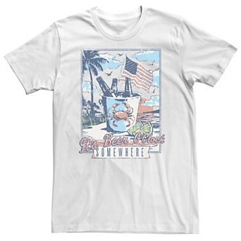 Big & Tall Fifth Sun "It's Beer O'Clock Somewhere" Tee