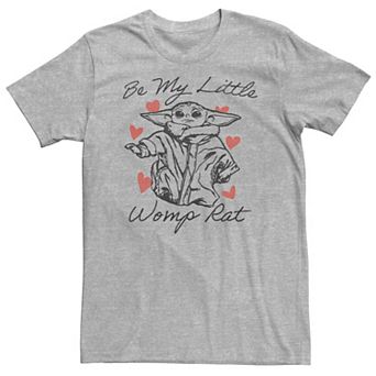 Big & Tall Star Wars: The Mandalorian The Child Valentine's Day "Be My Little Womp Rat" Tee