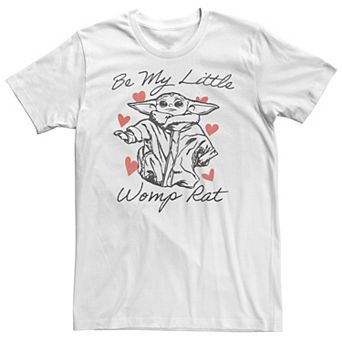 Big & Tall Star Wars: The Mandalorian The Child Valentine's Day "Be My Little Womp Rat" Tee