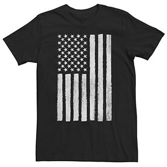 Big & Tall Americana American Flag Vertical Tee