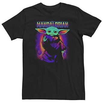 Big & Tall Star Wars: The Mandalorian The Child Thermal Gradient Portrait Tee