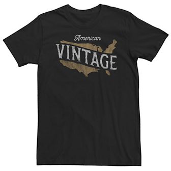 Big & Tall Americana "American Vintage" USA Tee