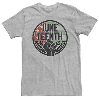Big & Tall Americana Juneteenth 1865 Celebrate Freedom Circle Tee