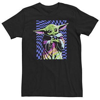 Big & Tall Star Wars: The Mandalorian Grogu Trippy Portrait Tee