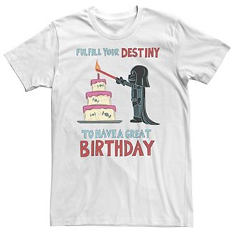Big & Tall Star Wars Darth Vader Birthday Fulfillment Tee