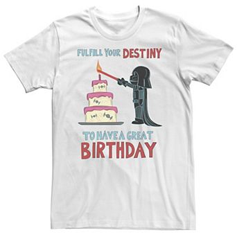 Big & Tall Star Wars Darth Vader Birthday Fulfillment Tee