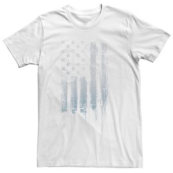 Big & Tall Americana Rustic American Flag Paint Drip Tee