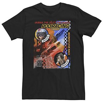 Big & Tall Star Wars Jabba The Hutt Presents Podracing Poster Tee