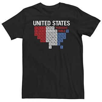 Big & Tall Fifth Sun United States Periodic Table Tee