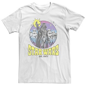 Big & Tall Star Wars Darth Vader & Stormtroopers Color Circle Tee